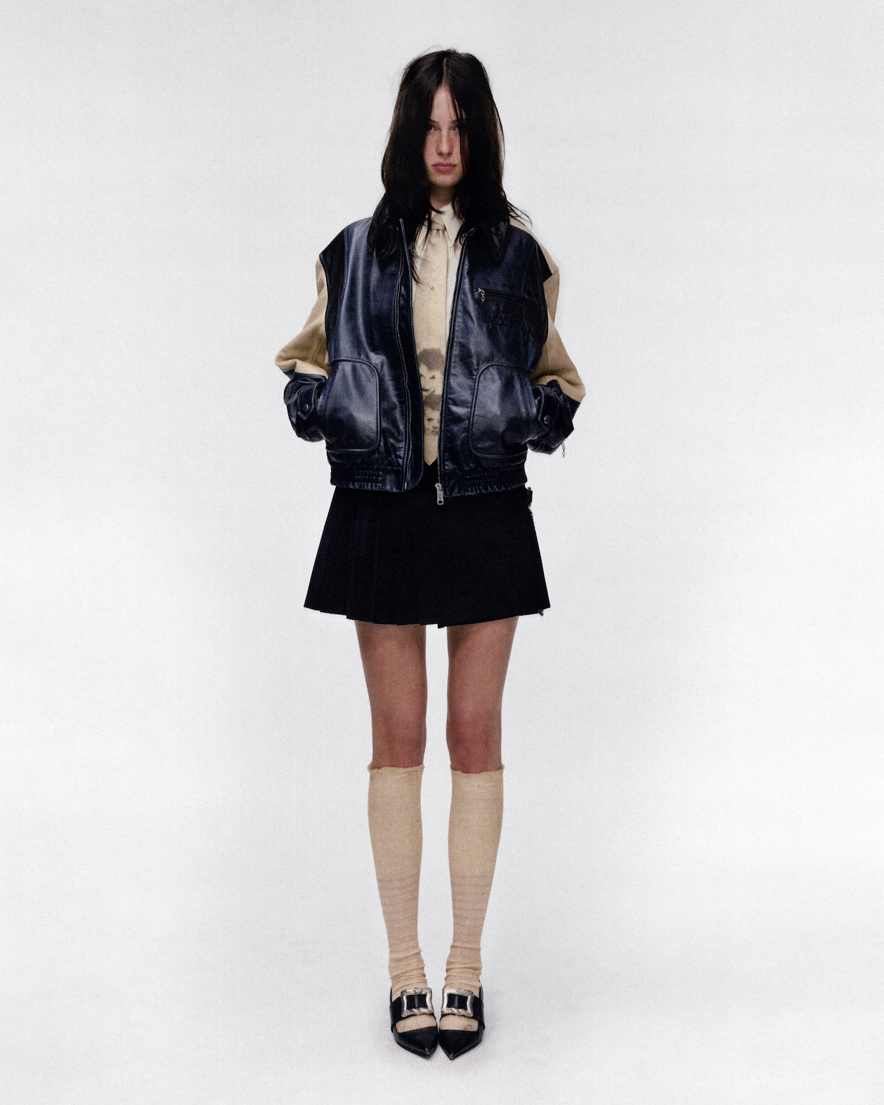 PLEATED MINI SKIRT